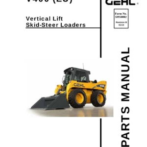 Gehl V400 Vertical Lift Skid-Steer Loader Parts Manual - Illustrated PDF Catalog