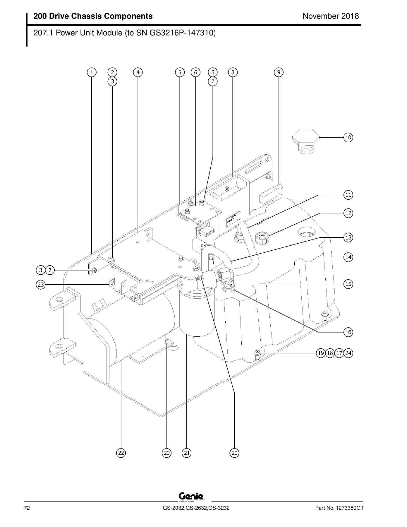 Genie GS-2032 GS-2632 GS-3232 Scissor Lift Parts Manual - November 2018 PDF Download - Image 2