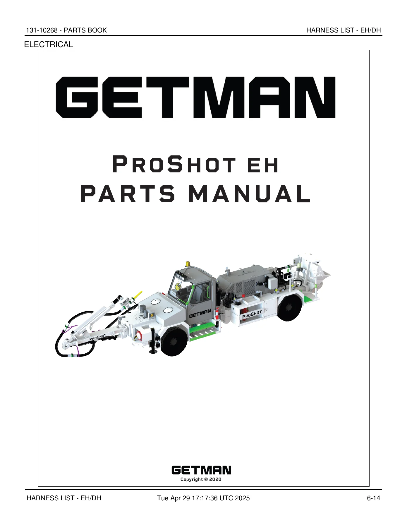 Getman ProShot EH/DH Parts Book 131-10268 - Illustrated Parts Manual PDF - Image 2