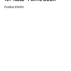 Getman ProShot EH/DH Parts Book 131-10268 - Illustrated Parts Manual PDF