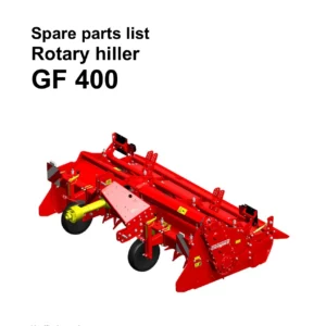 Grimme GF400 Rotary Hiller Spare Parts List SPL02242 2017 - PDF Download