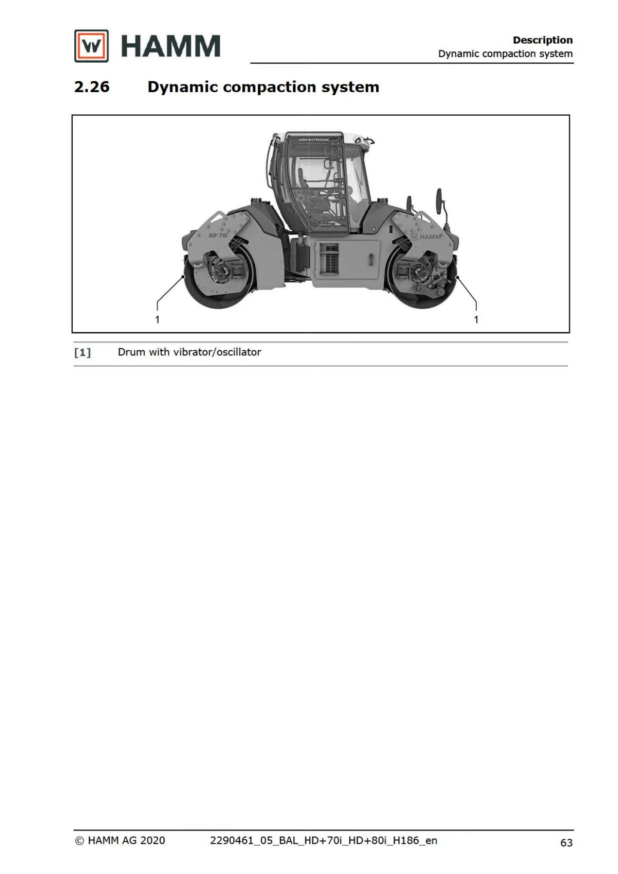 HAMM HD+ 70i & HD+ 80i Tandem & Combination Roller Instruction Manual - Operator's PDF - Image 3
