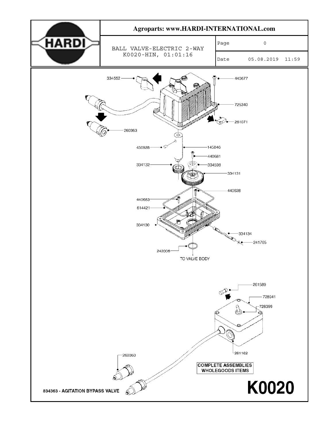 HARDI Parts Catalog 2019 Sections J to P - Hand-Operated Sprayers Special Equipment & Fittings PDF - Image 3