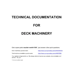 HATLAPA Deck Machinery Service Manual - Windlass & Mooring Winch W1+W2 M1+M2 Technical Documentation