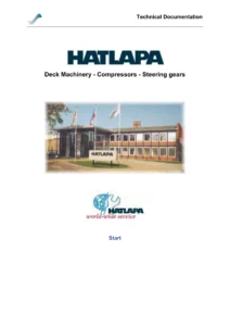 HATLAPA Deck Machinery Technical Documentation 10.7551 - Windlass & Auto Tension Mooring Winch Manual