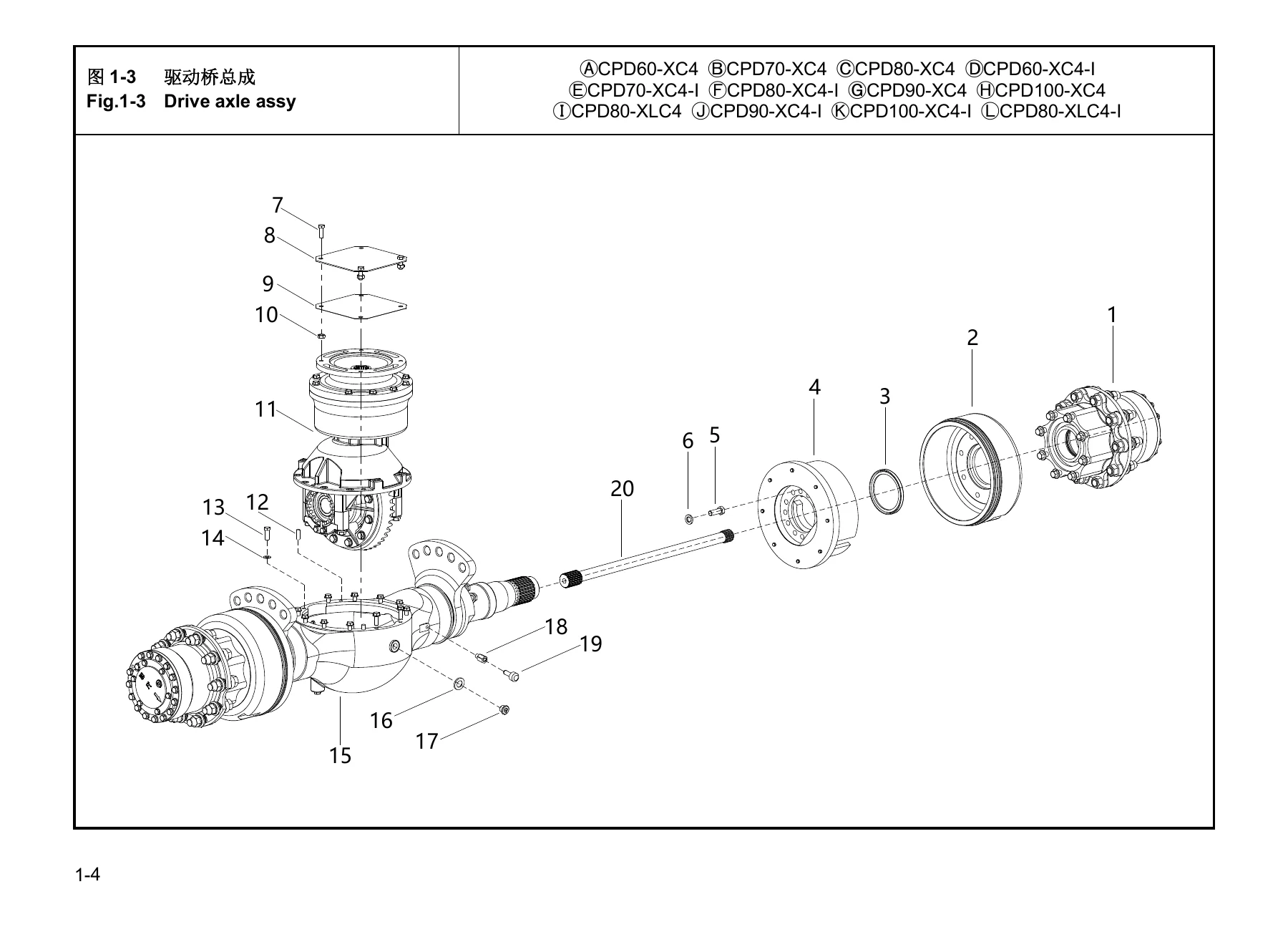 Hangcha CPD60-100 XC4 Electric Forklift Parts Catalog 2022 – PDF Download - Image 2