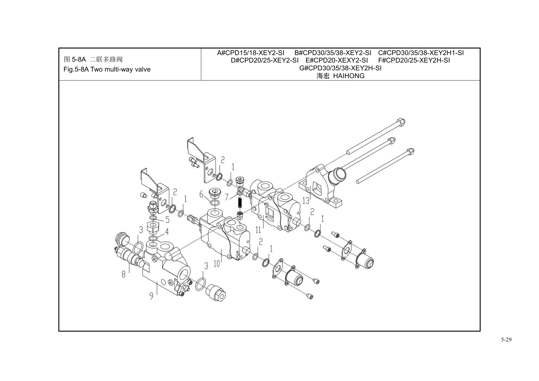 Hangcha XE Series CPD15-38 Electric Forklift Parts Catalog 2023 - Chinese English PDF - Image 3