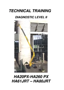 Haulotte HA20PX & HA260PX Diagnostic Level II Technical Training Manual