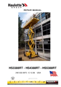 Haulotte HS3388RT HS4388RT HS5388RT Repair Manual 242 033 0970 - Full PDF Workshop Manual