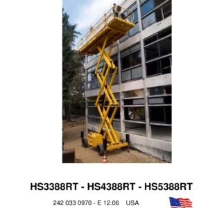 Haulotte HS3388RT HS4388RT HS5388RT Repair Manual 242 033 0970 - Full PDF Workshop Manual