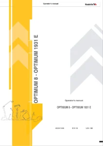 Haulotte Optimum 8 & Optimum 1931 E Operator Manual - 4000415480 E 01.18 USA/GB
