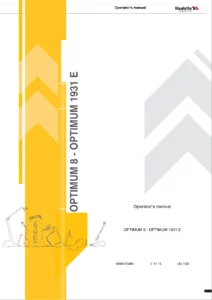 Haulotte Optimum 8 and Optimum 1931 E Operator Manual 2015 - PDF Download