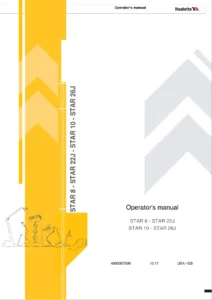 Haulotte STAR 8 STAR 22J STAR 10 STAR 26J Operator's Manual 2017 - PDF Download