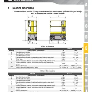 Haulotte Star 6 & Star 13 Vertical Mast Lift Operator's Manual - PDF Download
