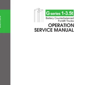 Heli G Series 1-3.5t Battery Forklift Operation and Service Manual - CPD10 to CPD35 Electric Forklift Repair Guide