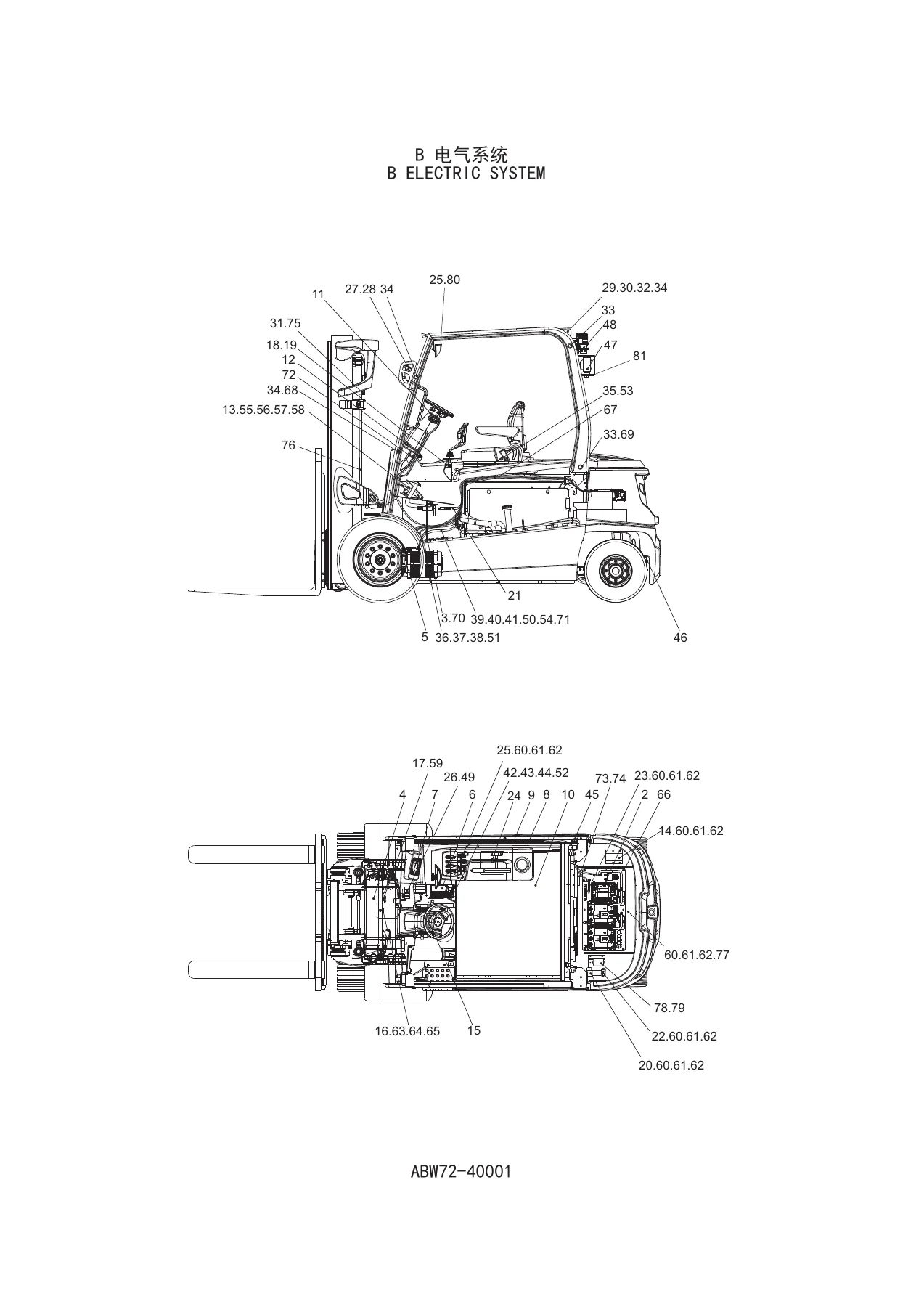 Heli G3 Series 4-5 Ton AC Electric Forklift Truck Complete Parts Catalog PDF - Image 2