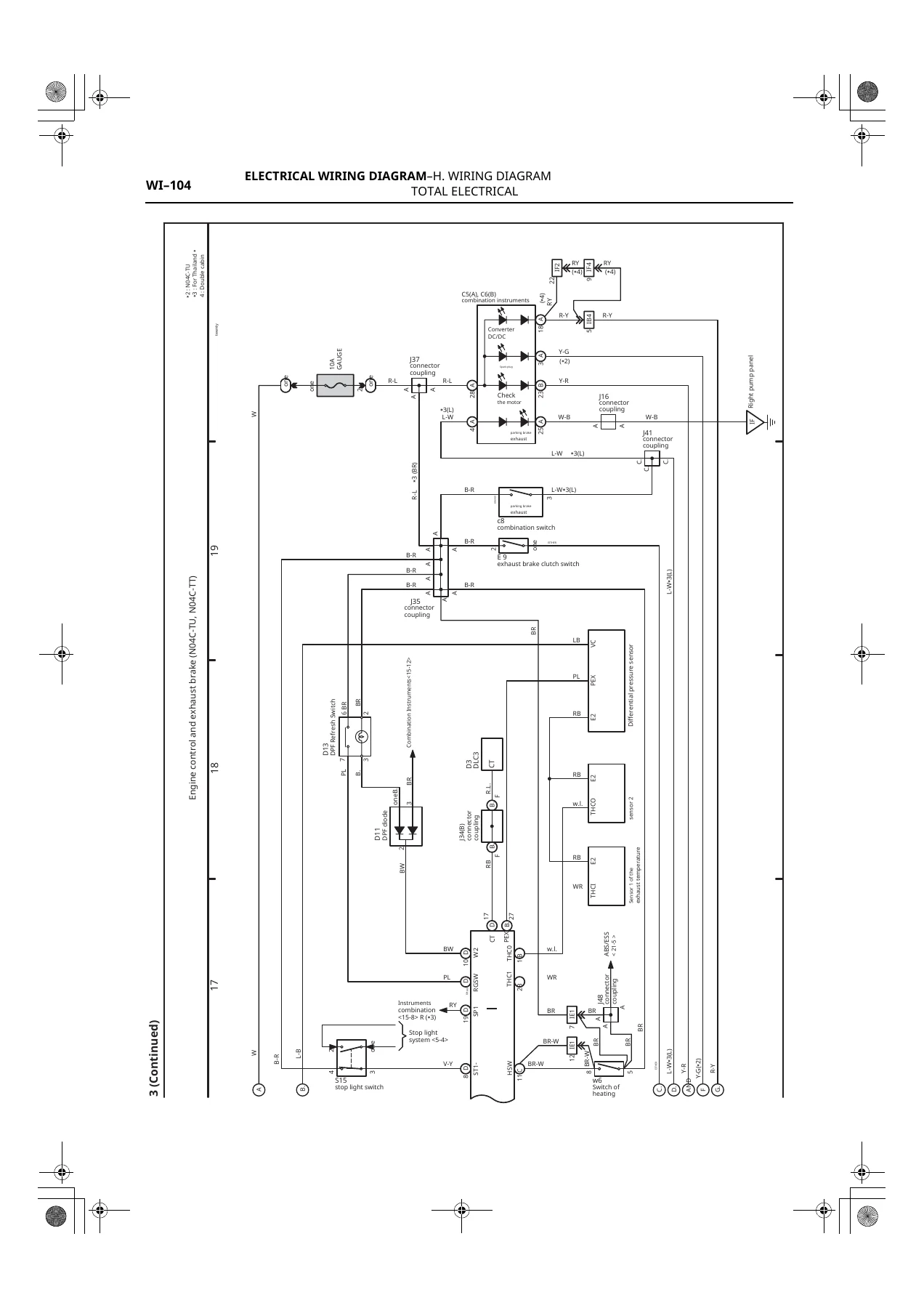 Hino 300 Series Electrical Wiring Diagram Manual 2007 - WU300 XZU303-XZU437 Truck Workshop Wiring PDF - Image 3