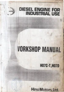 Hino H07C-T & H07D Industrial Diesel Engine Workshop Manual PDF Download