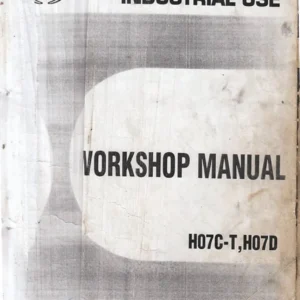 Hino H07C-T & H07D Industrial Diesel Engine Workshop Manual PDF Download