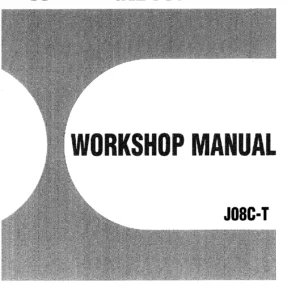 Hino J08C-T Industrial Engine Workshop Manual – 6-Cylinder Turbo Diesel Service & Repair PDF