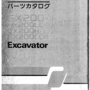 Hitachi EX200-3 EX200LC-3 Excavator Parts Catalog PDF - Serial 78001 and Up