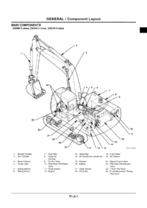 Hitachi ZAXIS 200-3 to 270-3 Hydraulic Excavator Technical Manual (Operational Principle) TO1V1-E