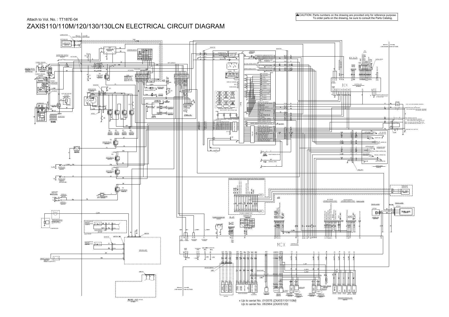 Hitachi Zaxis 110 110M 120 130 130LCN 125US 135US 135UR Excavator Technical Troubleshooting Manual TT187E PDF - Image 3