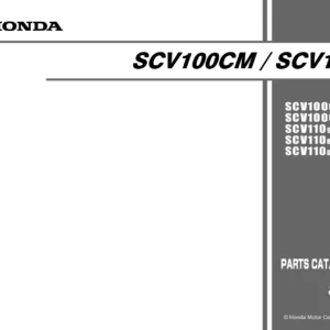Honda SCV100CM SCV110 Parts Catalog 2012 (13KPL2D5) - Illustrated Parts Manual PDF