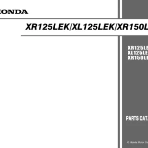 Honda XR125LEK XL125LEK XR150LEK Parts Catalog 13KRHE01 2014 - PDF