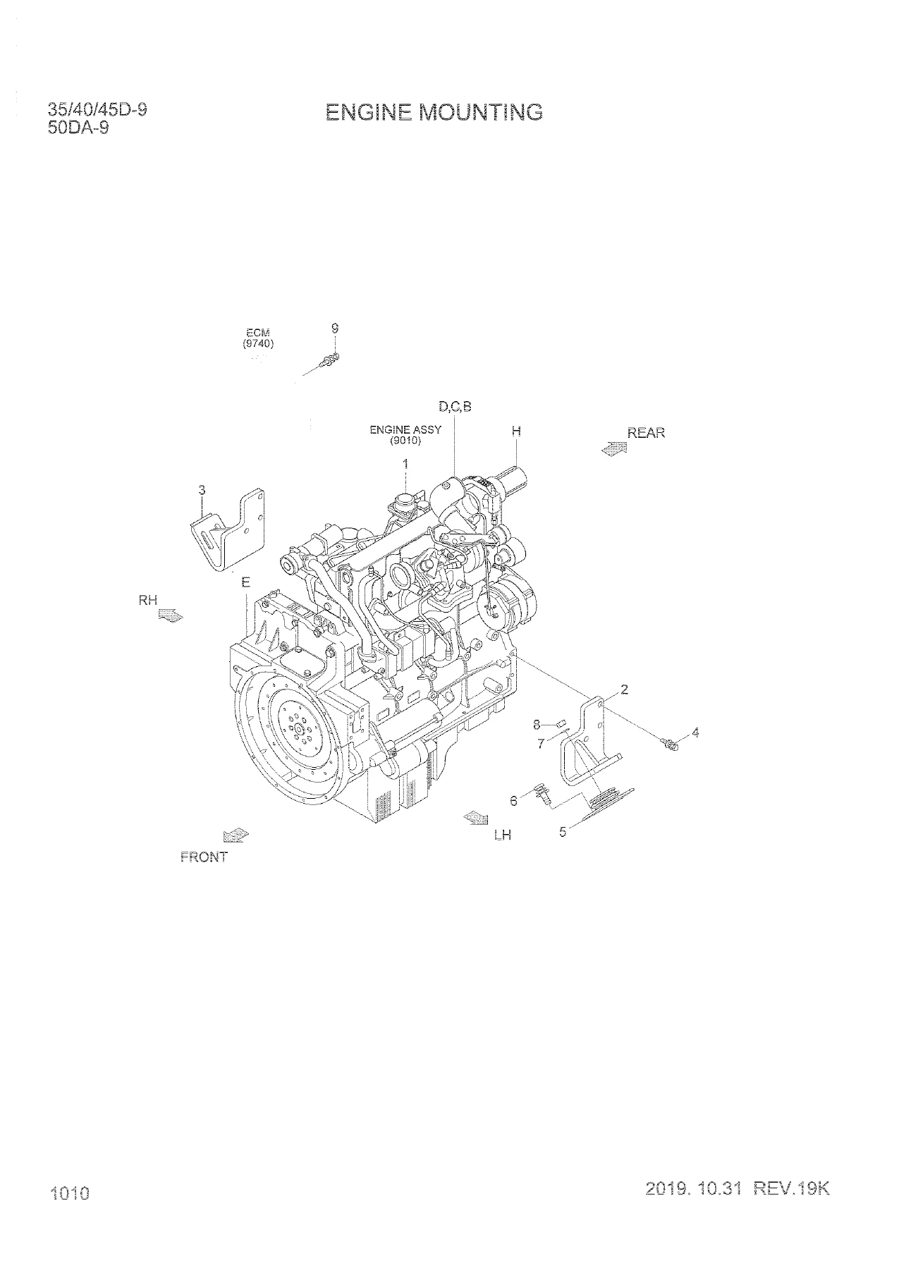 Hyundai 35D-9 40D-9 45D-9 50DA-9 Forklift Parts Manual - Full Illustrated Catalog PDF - Image 2