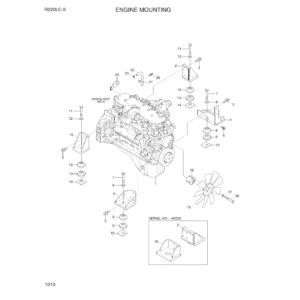 Hyundai 9 Series Excavator RB220LC9SB Parts Manual PDF Download