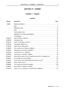 IVECO TN60VA TN70VA TN75VA TN95VA Engine Repair Manual - Section 10 Engine Workshop PDF