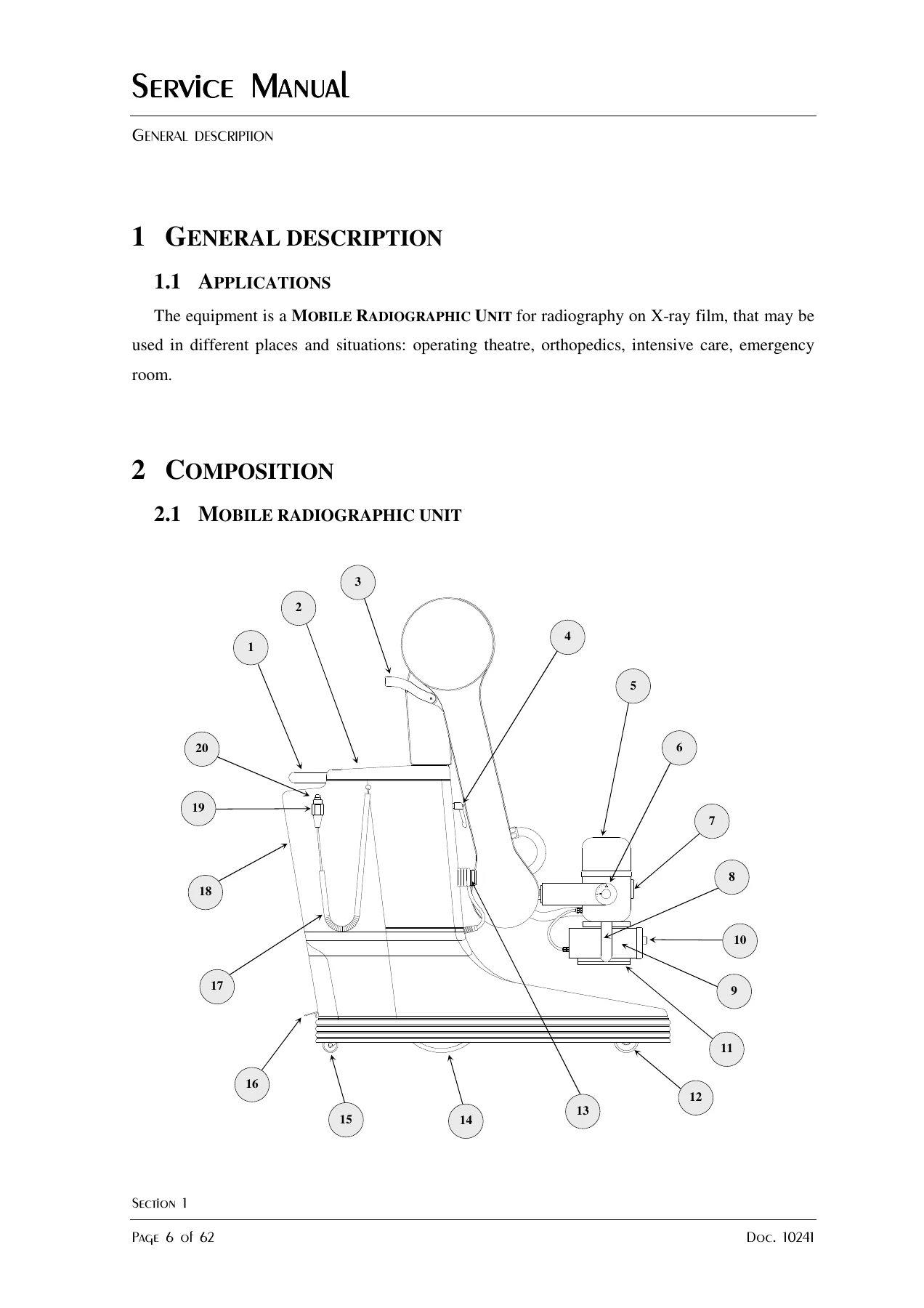 Intermedical Compact 100-30 Mobile Radiographic Unit Service Manual - Image 2