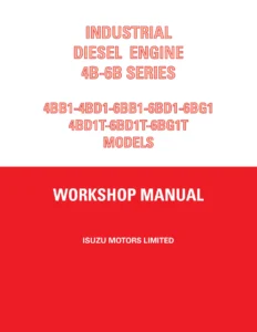 Isuzu 4B & 6B Series Industrial Diesel Engine Workshop Manual IDE-2041 - 4BB1 4BD1 6BB1 6BD1 6BG1 4BD1T 6BD1T 6BG1T PDF