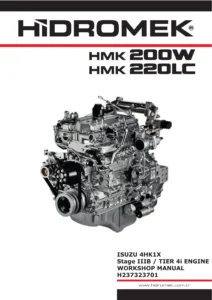 Isuzu 4HK1X Stage IIIB Tier 4i Engine Workshop Manual - Hidromek HMK 200W HMK 220LC PDF (H237323701)