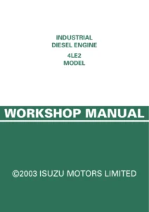 Isuzu 4LE2 Industrial Diesel Engine Workshop Manual IDE-2330 - PDF Service & Repair Guide