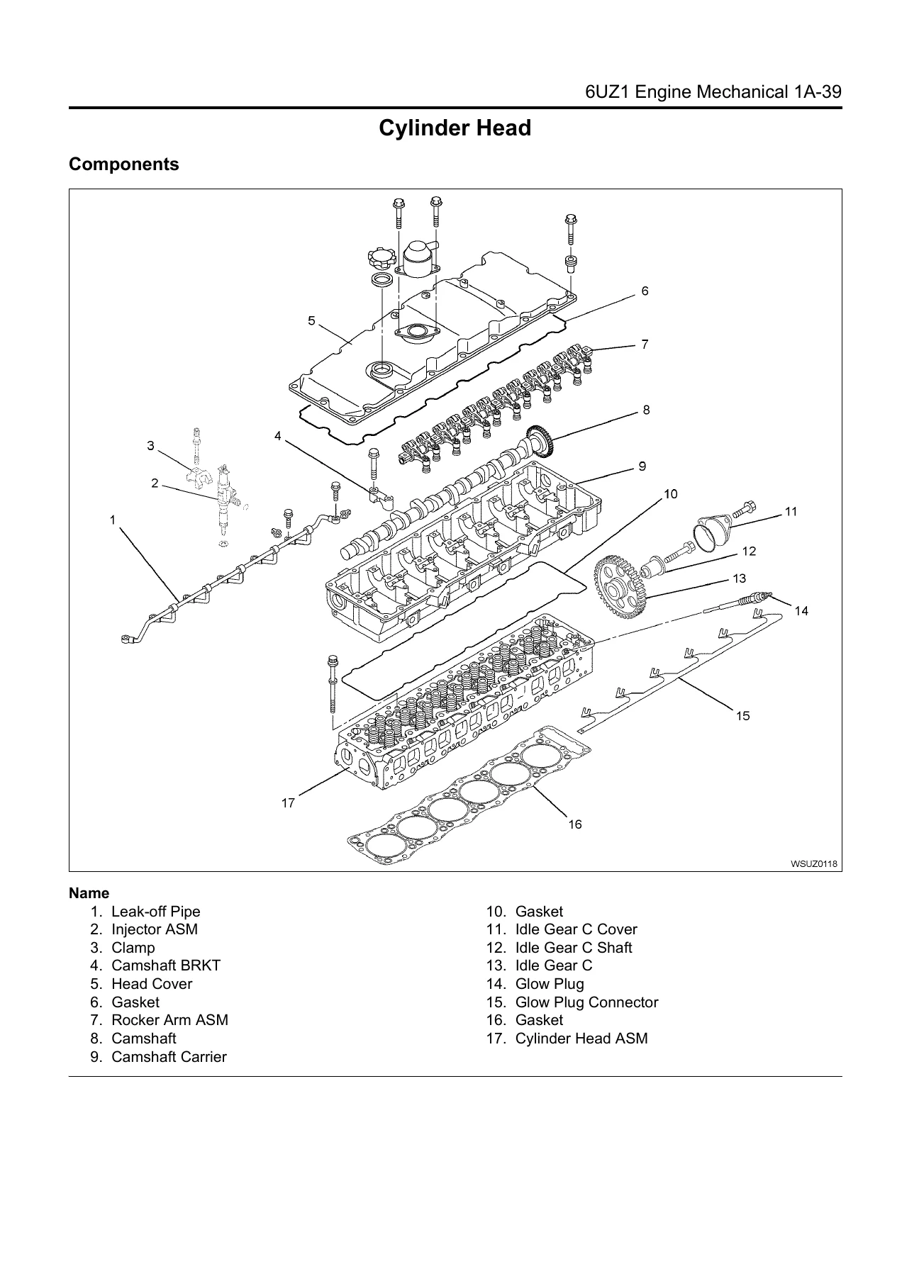 Isuzu AH-6UZ1 Industrial Diesel Engine Workshop Manual PDF - Image 2
