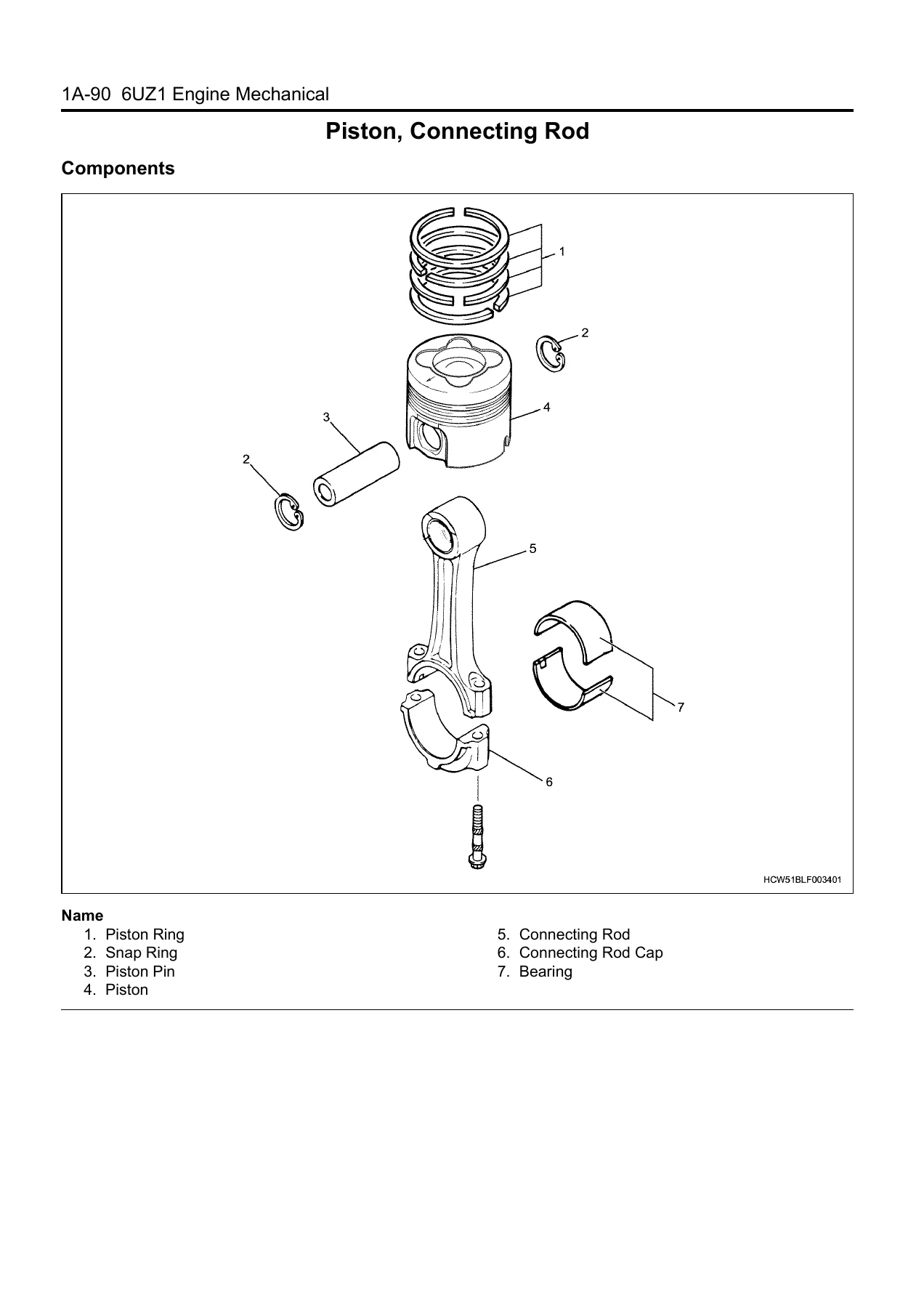 Isuzu AH-6UZ1 Industrial Diesel Engine Workshop Manual PDF - Image 3