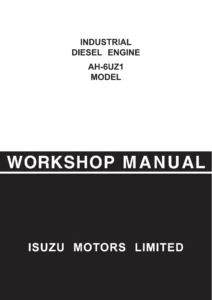 Isuzu AH-6UZ1 Industrial Diesel Engine Workshop Manual PDF
