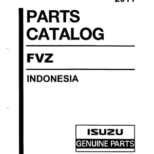 Isuzu FVZ Indonesia Parts Catalog 2011 – 6HK1-TCS Truck Parts Manual PDF
