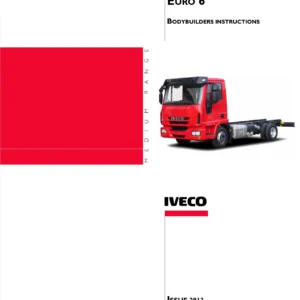 Iveco Eurocargo Euro 6 Bodybuilder Instructions Manual 603.95.747 - 2013 PDF
