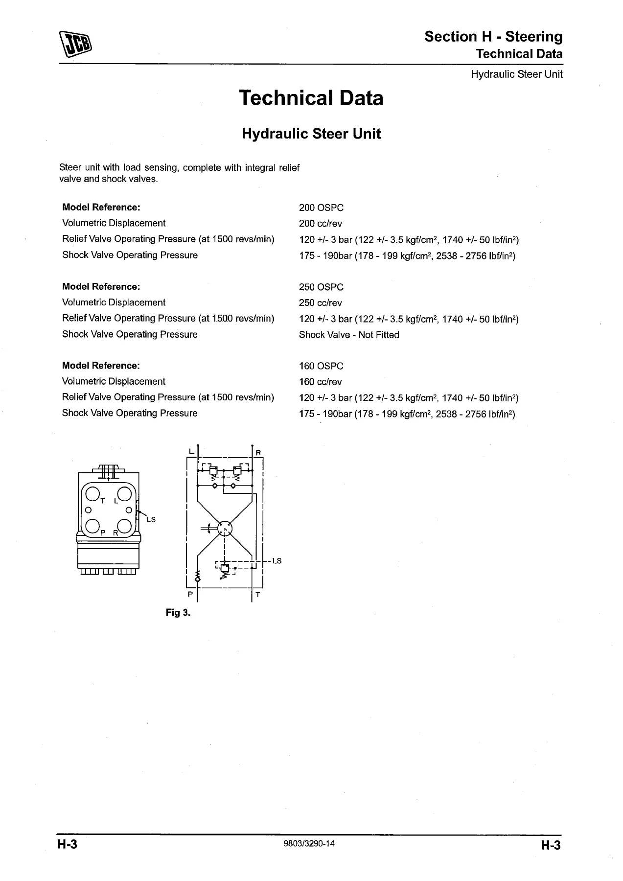 JCB 3C 3CX 4CX Service Manual - Steering, Engine & Servo Control Sections PDF - Image 2