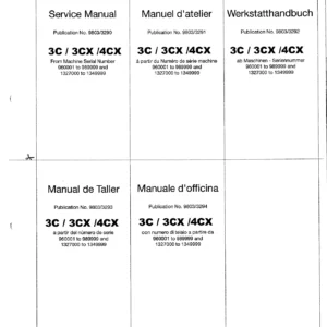 JCB 3C 3CX 4CX Service Manual - Steering, Engine & Servo Control Sections PDF
