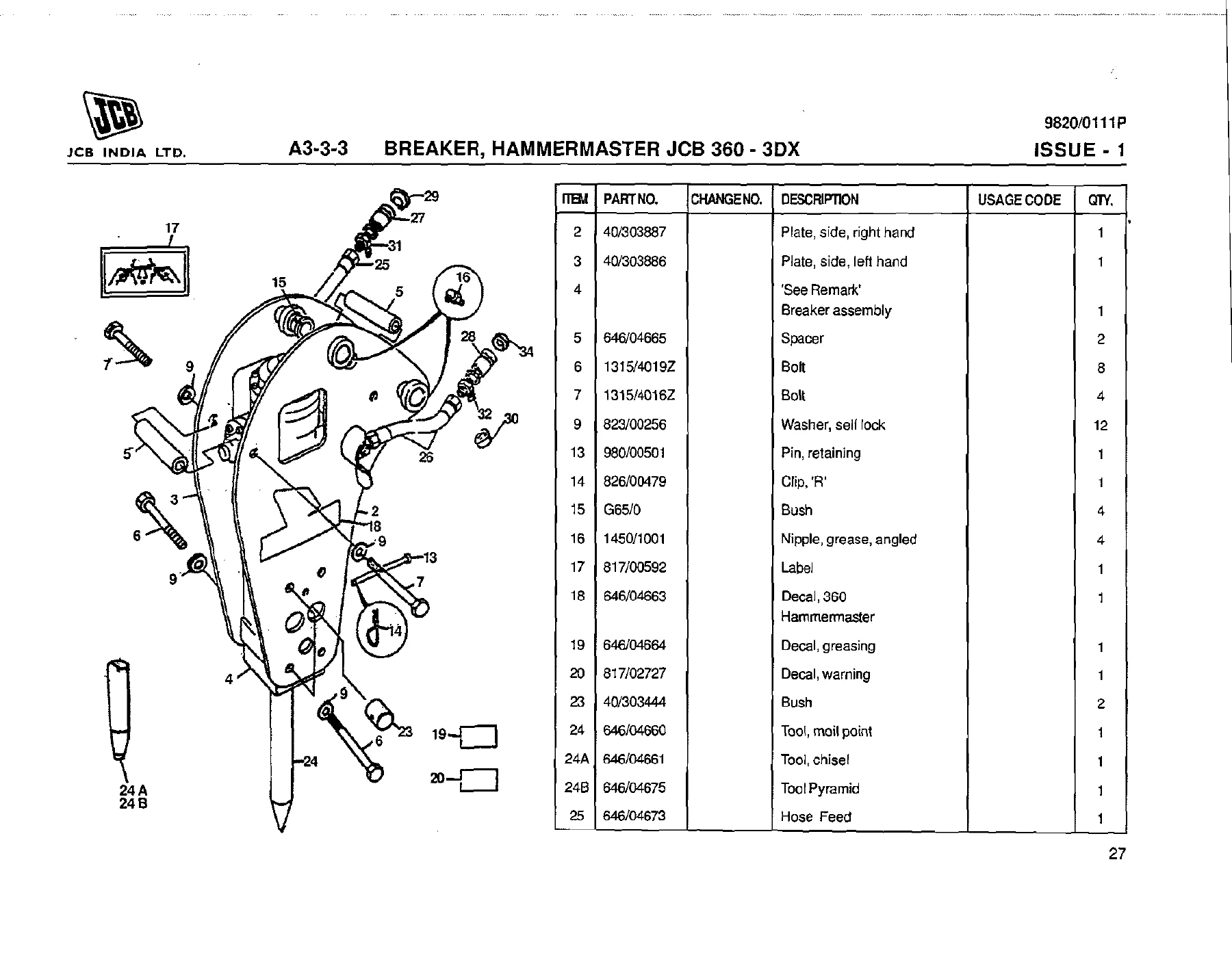 JCB 3DX Super BSIII Parts Book PDF - Complete Backhoe Loader Parts Catalog - Image 3