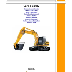JCB JS115 JS160 Excavator Service Manual PDF - JS130 JS145 JS180 Workshop Repair Guide