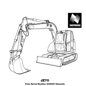 JCB JZ70 Tracked Excavator Operator Handbook 9801/6740 - PDF Download
