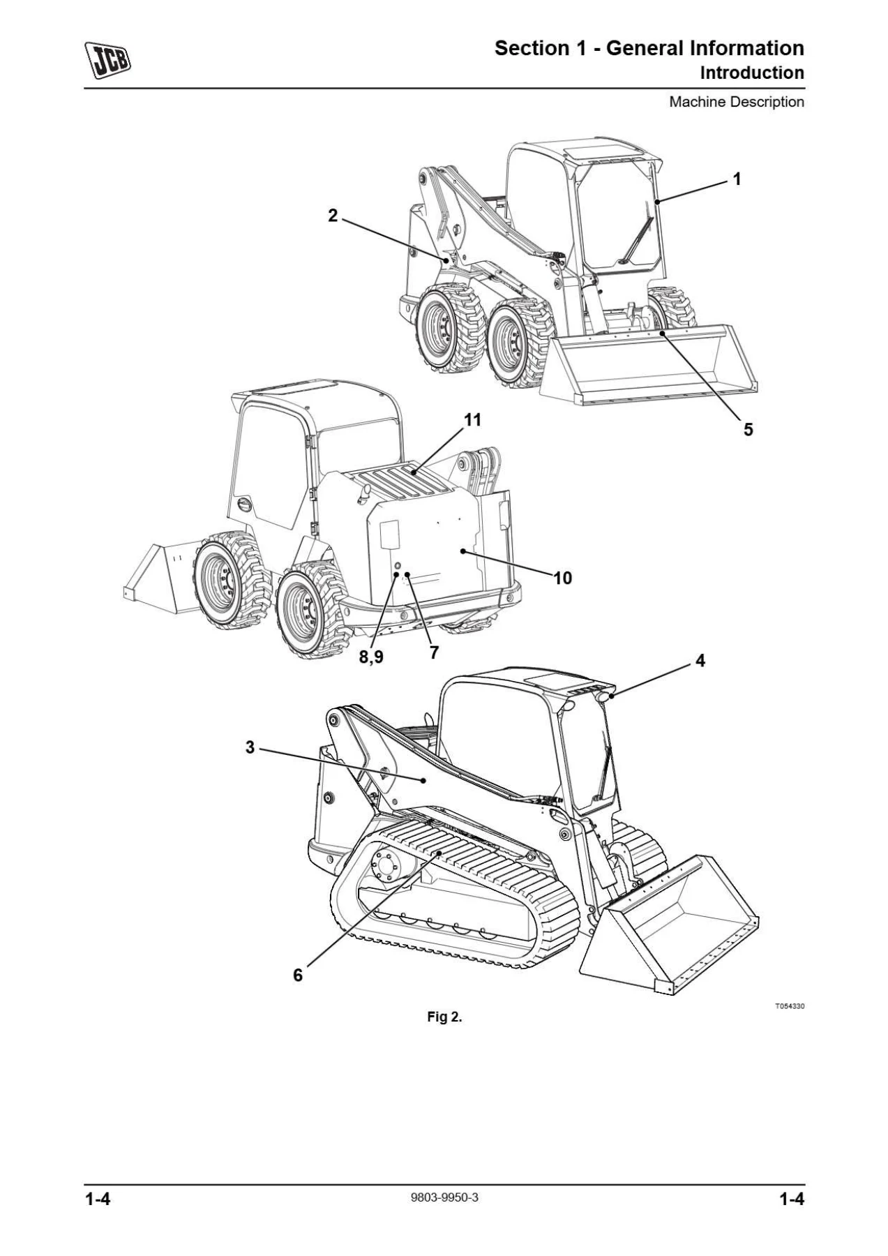 JCB Skid Steer Large Platform Service Manual - 225, 225T, 260, 260T, 280, 300, 300T, 320T, 330 Repair PDF - Image 2