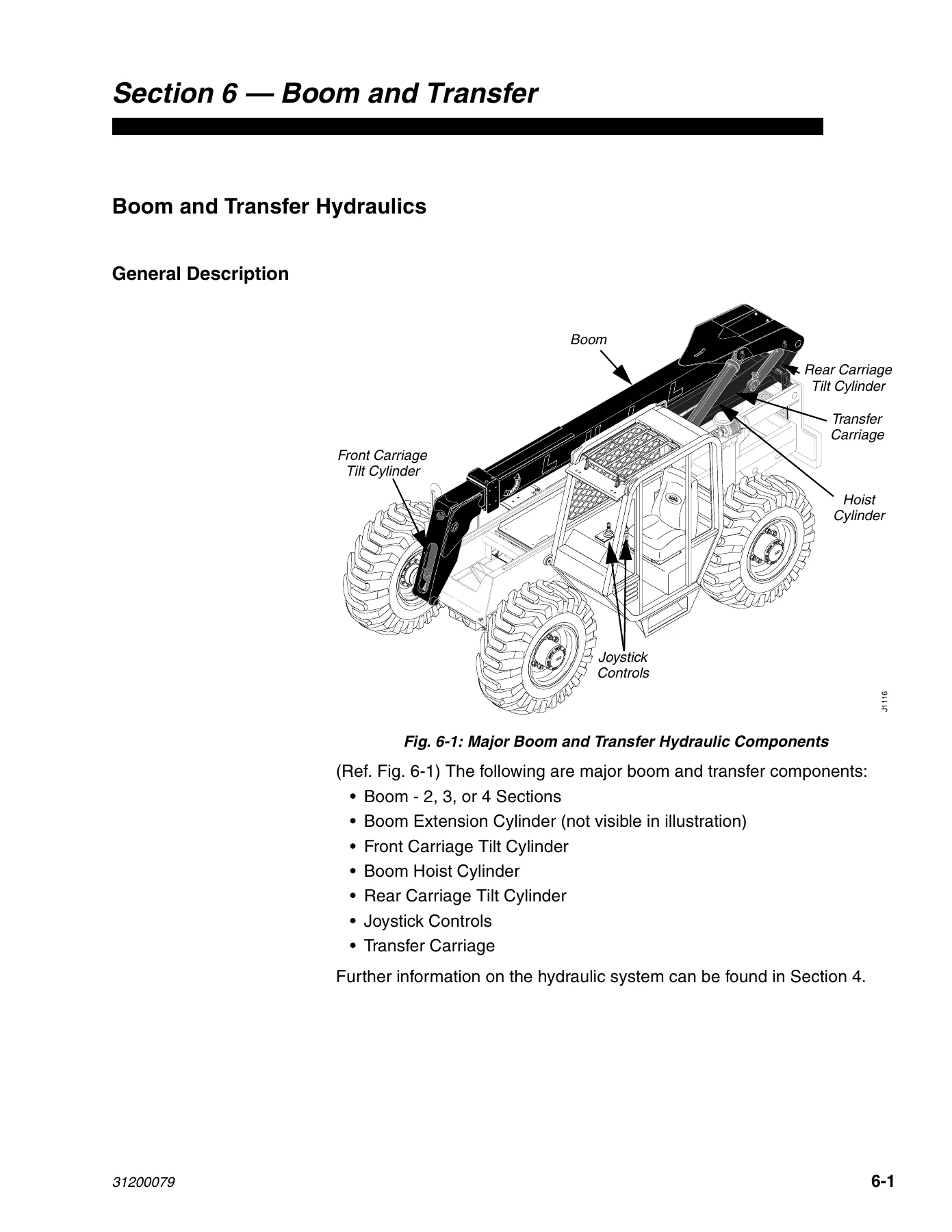 JLG Lull 1044C-54 Series II Rough Terrain Forklift Service Manual 31200079 PDF - Image 3
