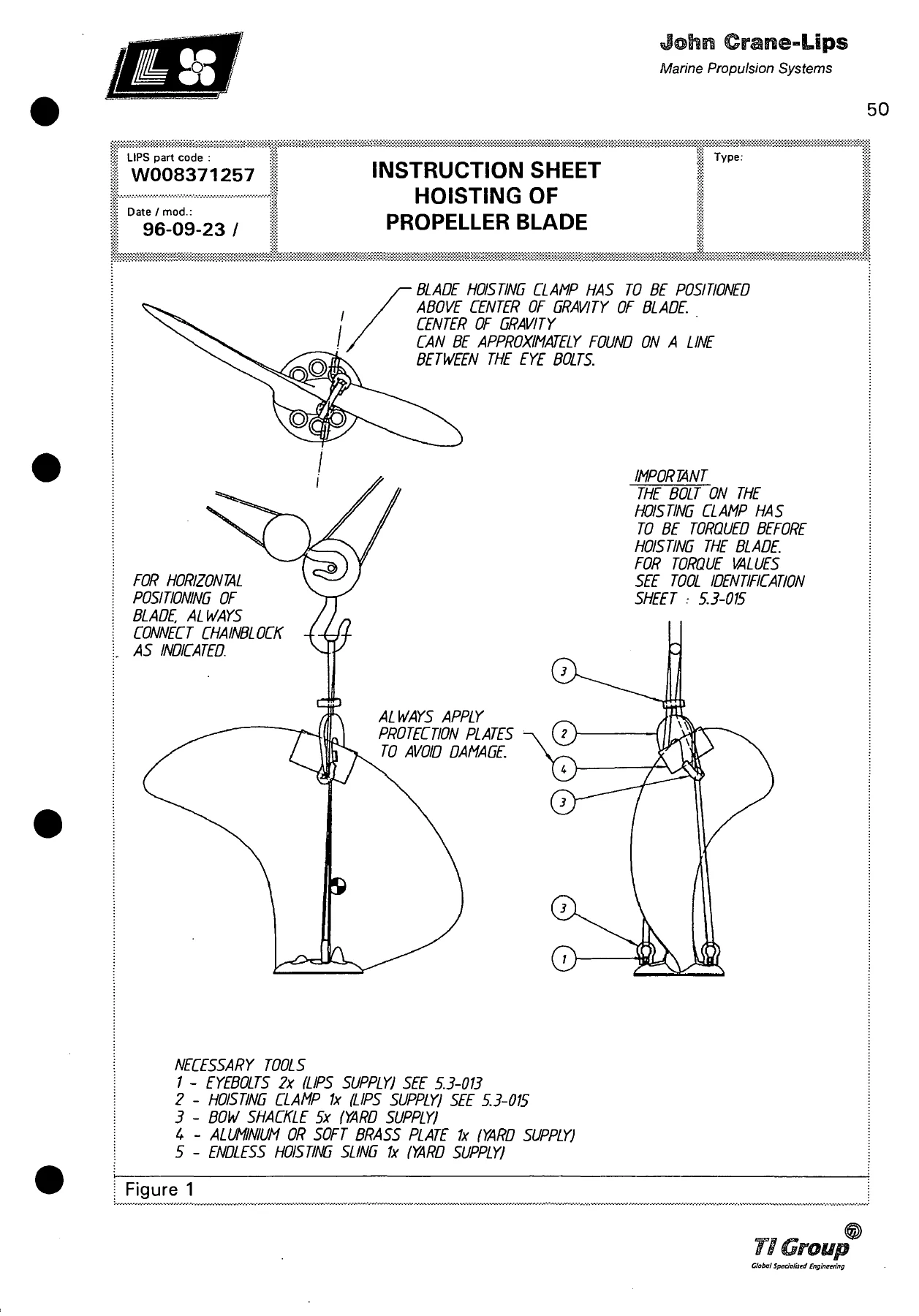 John Crane-Lips Controllable Pitch Propeller Installation Instruction Handbook Part 1 - Image 2