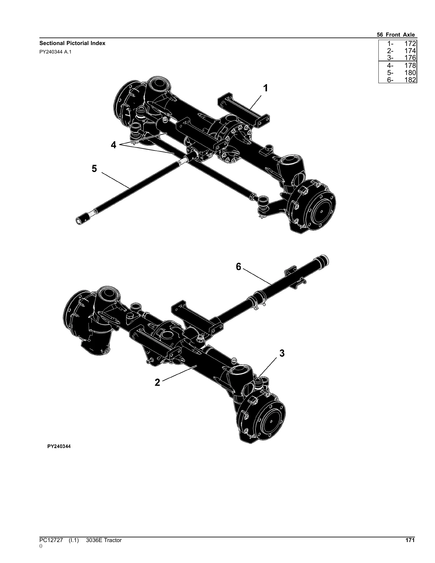 John Deere 3036E Tractor Parts Catalog PC12727 PDF Download - Image 3